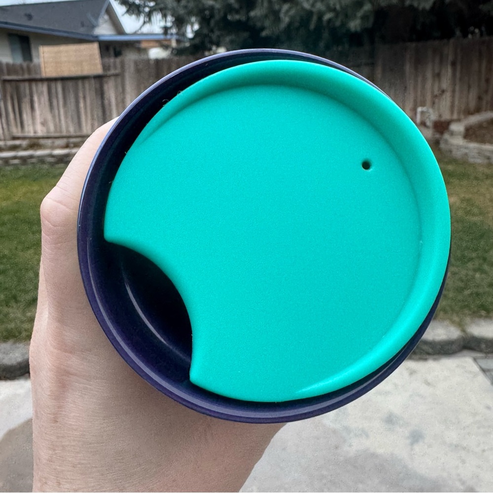 Starbucks Fall 2020 Navy Iridescent Double Wall Ceramic Tumbler 12 oz Coffee Mug - Picture 12 of 13